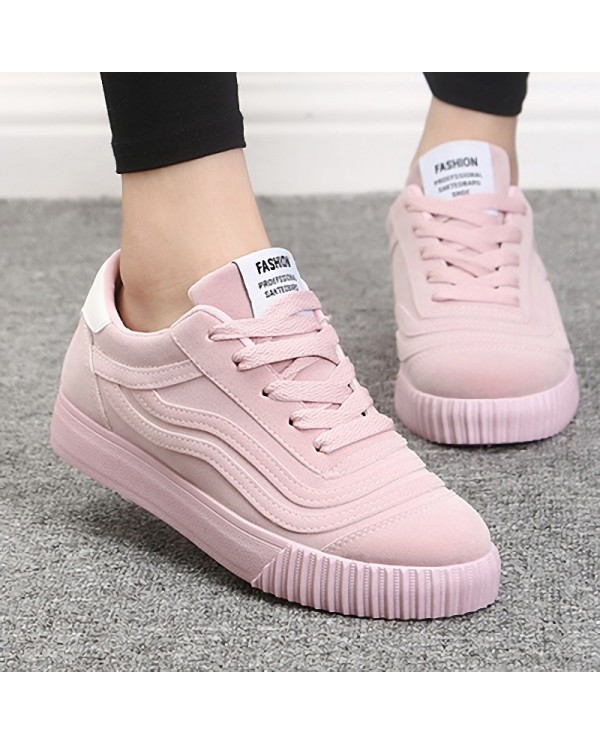 Women's Pink Sneakers - White Tongue / Pink Laces QDT916526117 Size 4.5 ...
