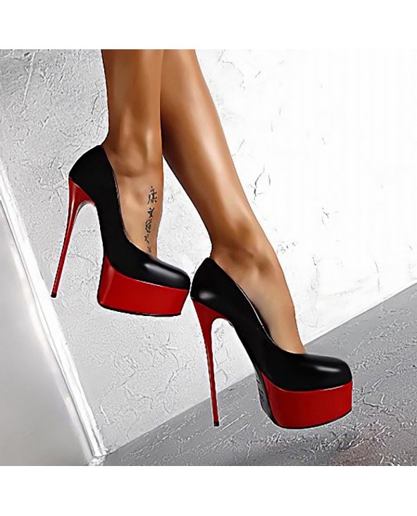 Women's Stilettos - Platform Style CYT916336113 Size 4 Color Black ...