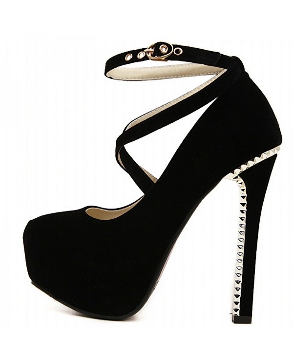 Women's Classic Strappy Platform Heels CGQ916596180 Size 4.5 Color ...