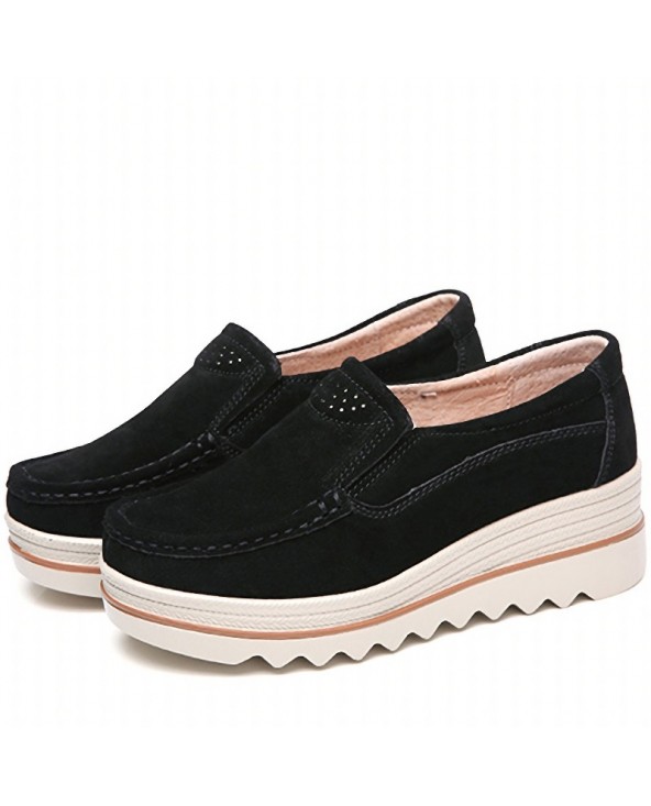 Women's Chunky Platform Loafers-Platform-nimoil.com Size 4.5 - Color ...