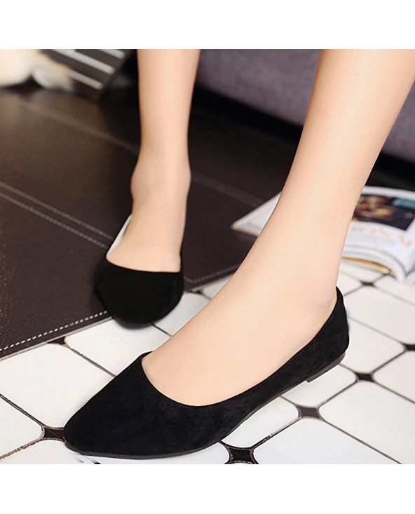 Women's Pointed Toe Dress Flats-Flats-nimoil.com Size 4.5 - Color Black ...