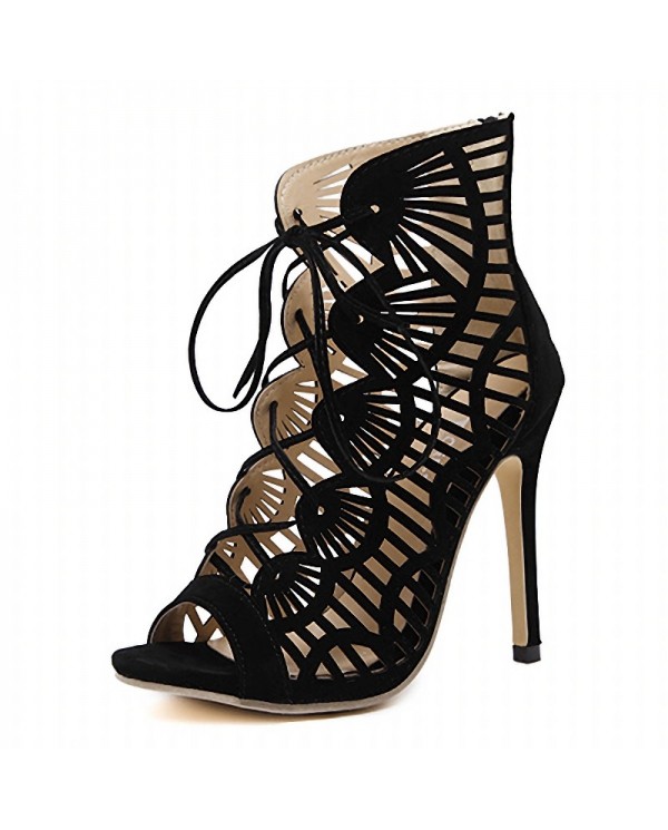 Women's Black Stiletto - Gladiator Heels C0I916321168 Size 4.5 Color ...